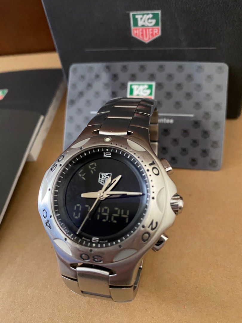 Tag Heuer Kirium F1 Analog Chronometer Digital Dial Steel Watch CL111A Luxury Watches on Carousell