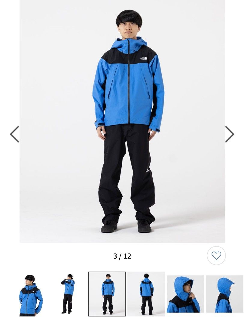 The North Face NP12301 Men s Climb Light Jacket Gore Tex Waterproof Lightweight Super Sonic Blue size S