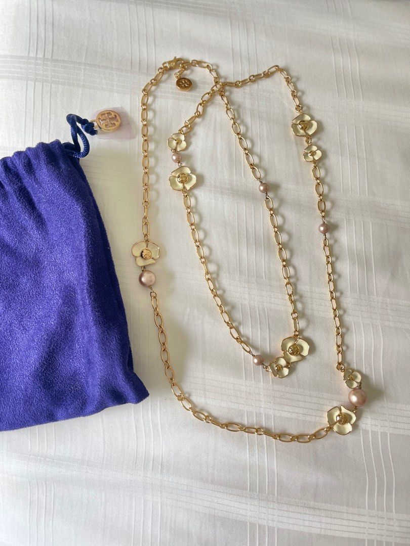 Tory burch rosary necklace store