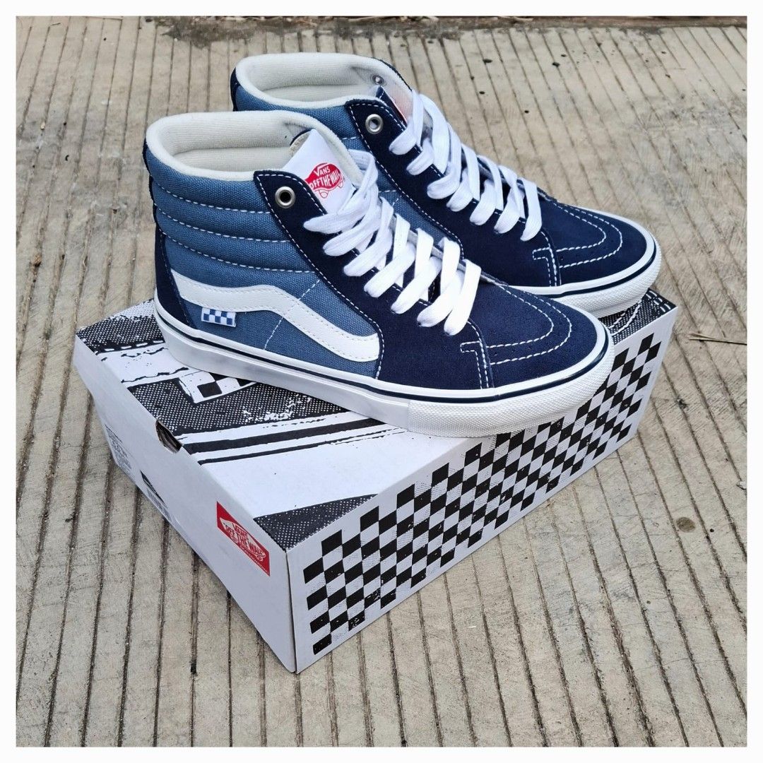Vans Skate Blue Sk8 Hi Vans Skate Sk8-Hi Dress Blues