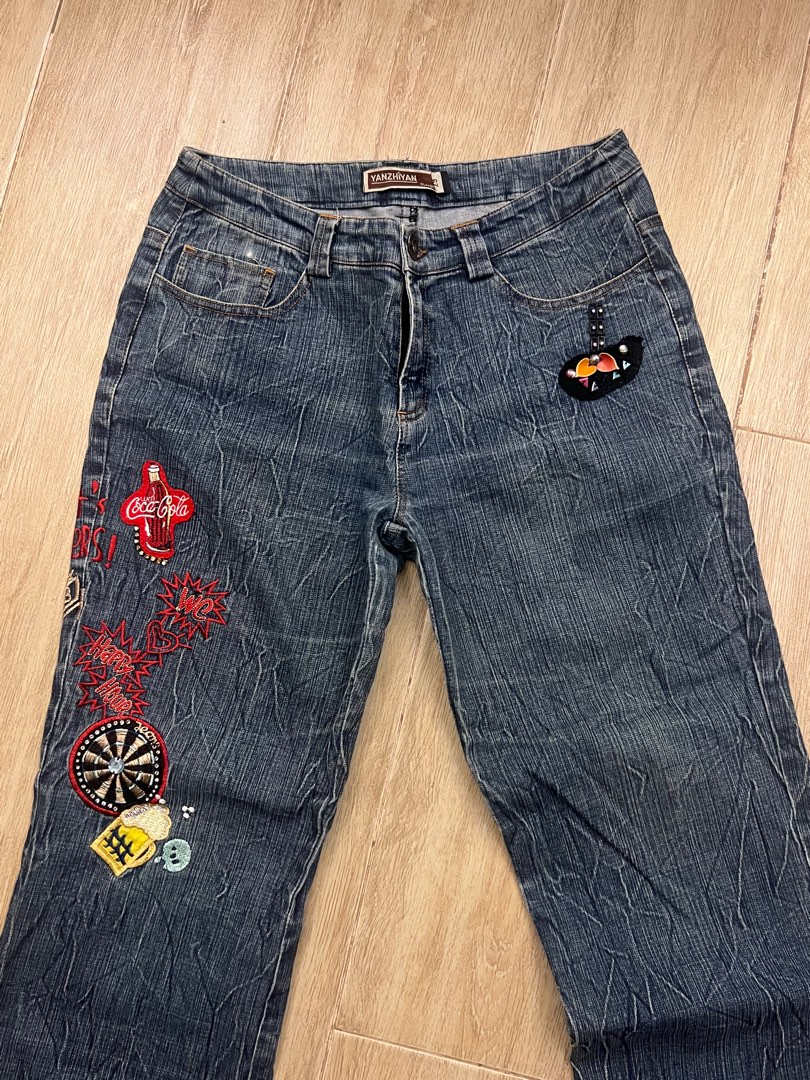 Vintage coca cola jeans cheap