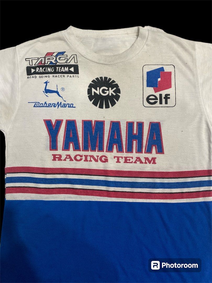新品ヴィンテージYAMAHA TEAM YAMAHA RACING Tシャツ Vintage Team Yamaha Racing T-Shirt, Men's Fashion, Tops & Sets