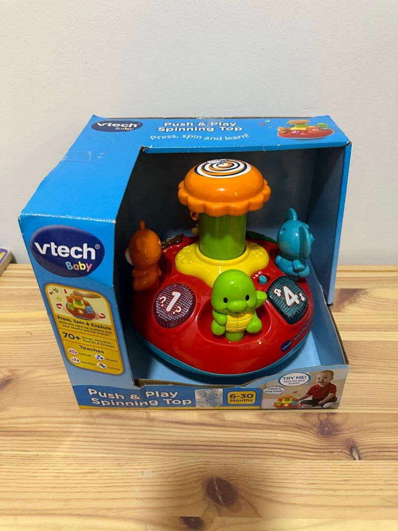 Vtech push and play spinning top on sale