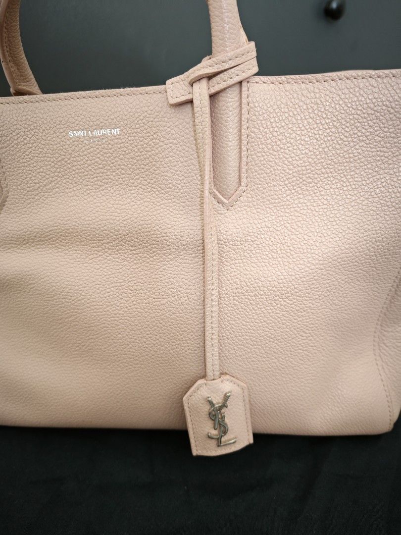 YSL SAINT LAURENT PARIS Caba Rive Gauche 2WAY handbag POWDER PINK