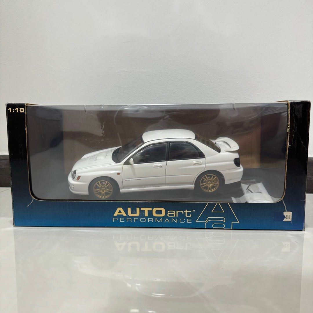 1:18 AutoArt Subaru New Age Bugeye Impreza WRX STI (White