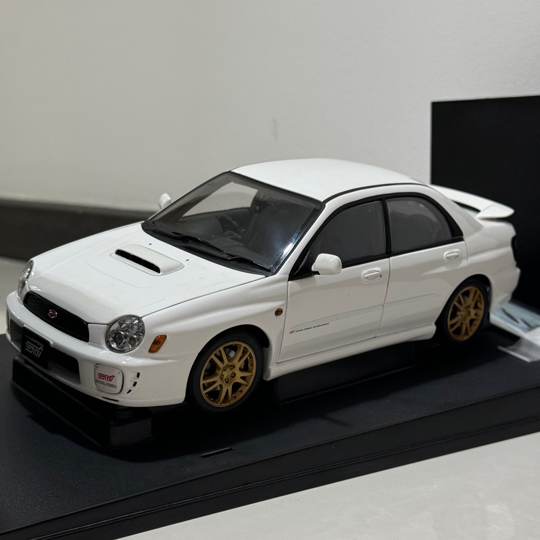 1:18 AutoArt Subaru New Age Bugeye Impreza WRX STI (White