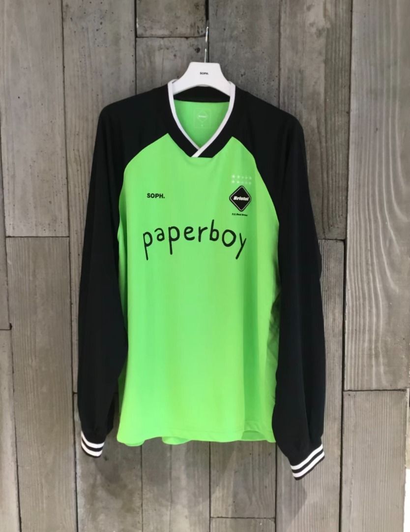 現貨✓ FCRB x paperboy 🇯🇵 L/S Oversized Game Shirt (FCRB-240148) , 男裝, 運動服裝-  Carousell