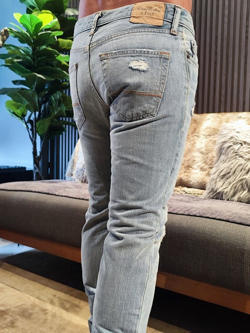 Abercrombie button fly jeans discount