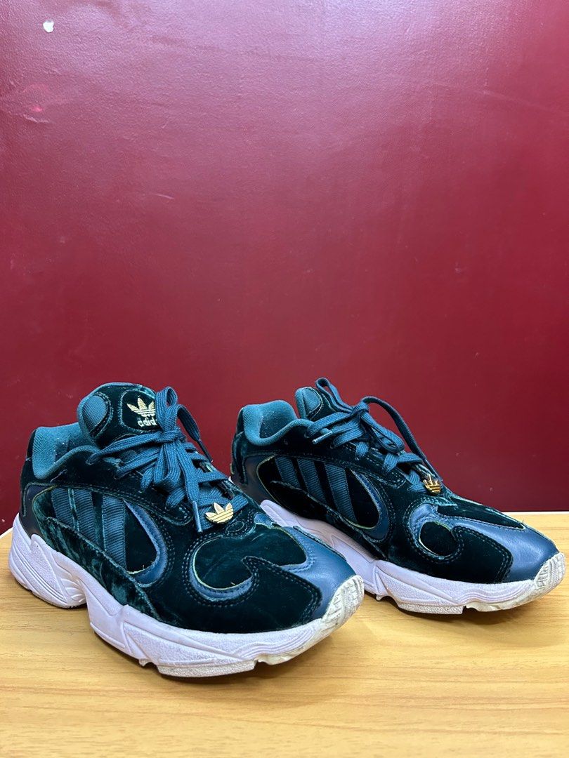 Adidas Original Yung-1 Green Velvet, Men's Fashion, Footwear, Sneakers on  Carousell