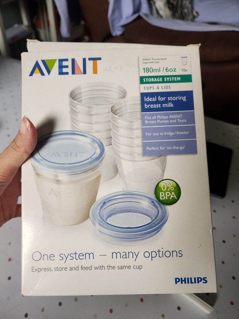 Avent storage cups 6cups only (Category: Breastfeeding & Bottle Feeding) located in Makati City. Submitted by cjoy03 (Listing ID 1321688351, Image 1). Description: cups for storing breastmilk or powders etc..