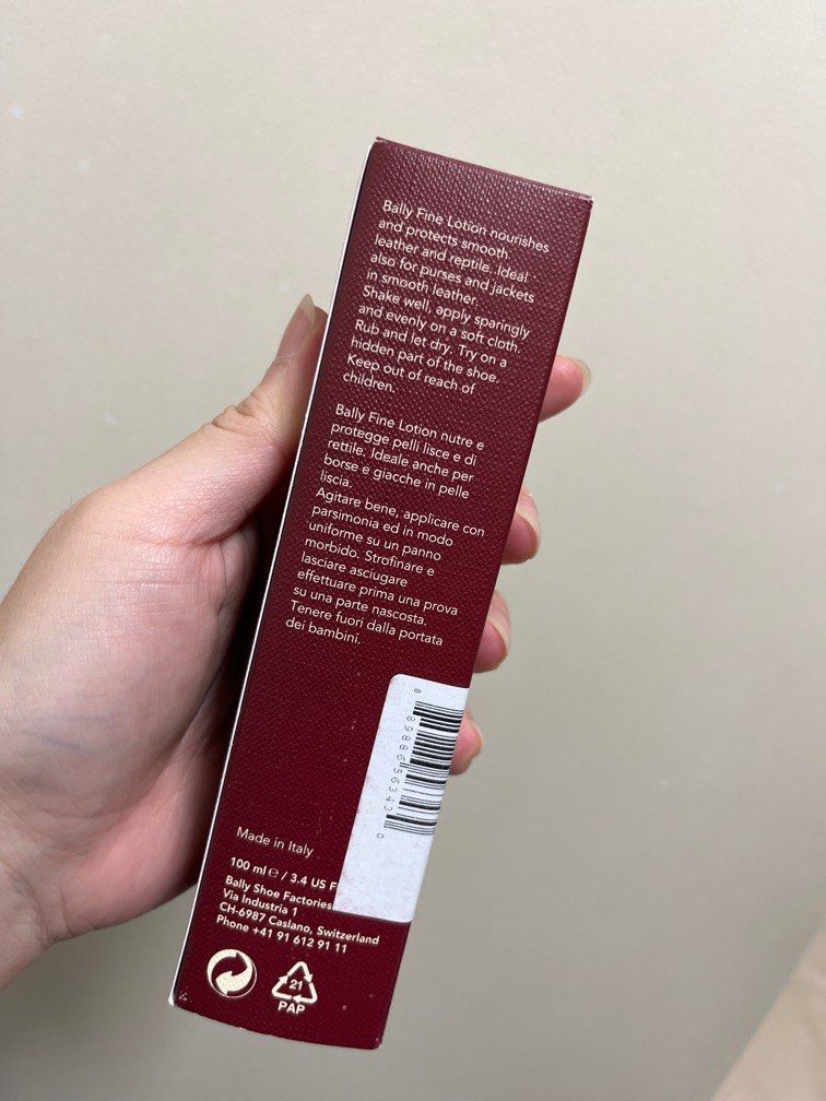 Bally fine leather lotion clearance