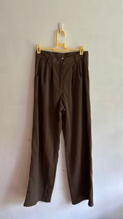 Brown wide slacks pants 啡色褲腳長褲64237768024067110