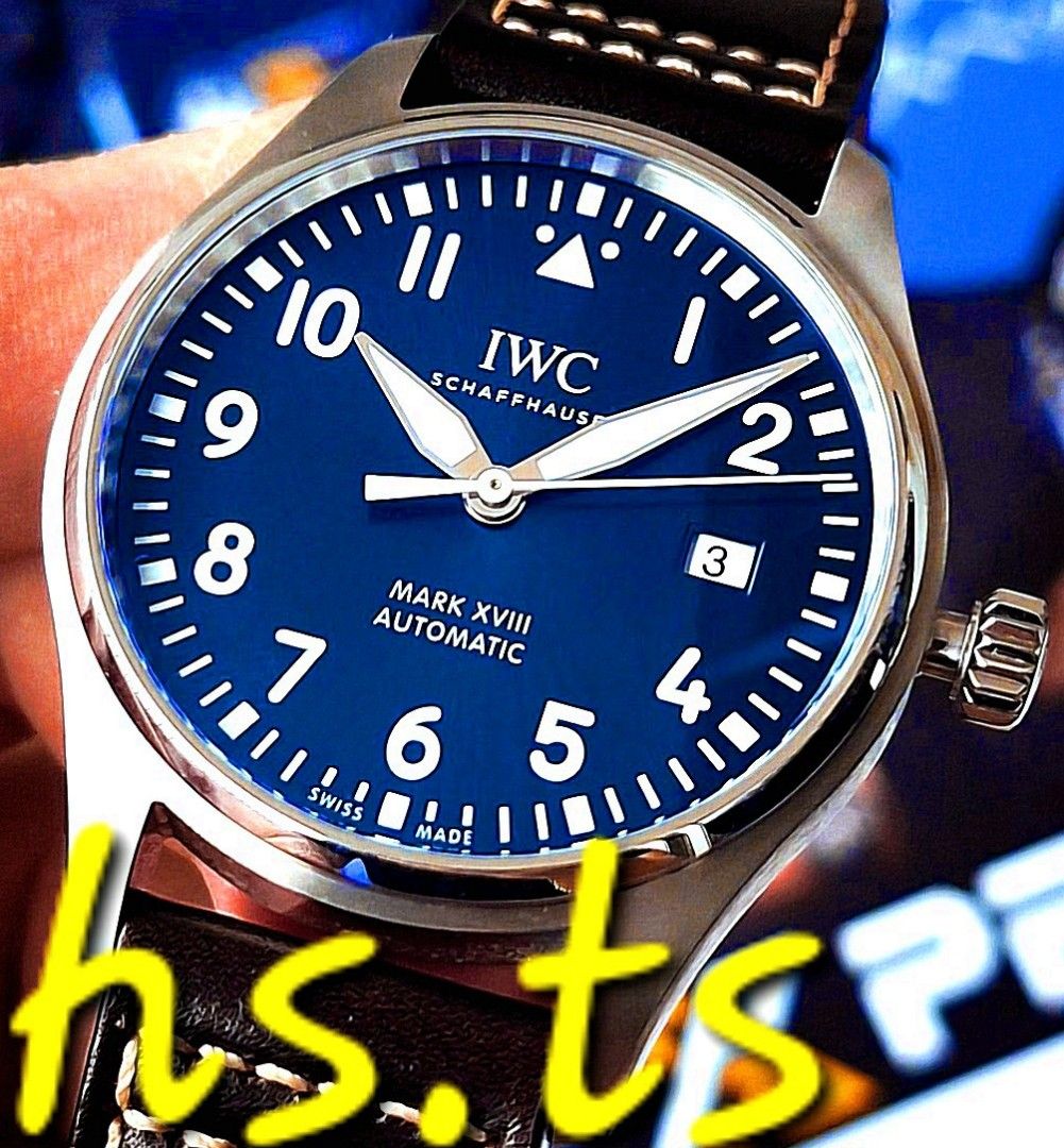 CHEAPEST IWC Mark XVIII Blue Le Petite Prince 40mm Automatic Sports Watch IW327010 Discontinued