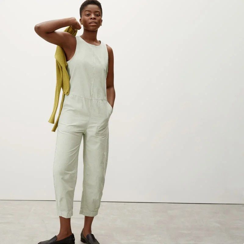 Everlane The Fatigue cotton Jumpsuit overalls Women s Fashion Dresses Sets Jumpsuits on Carousell
