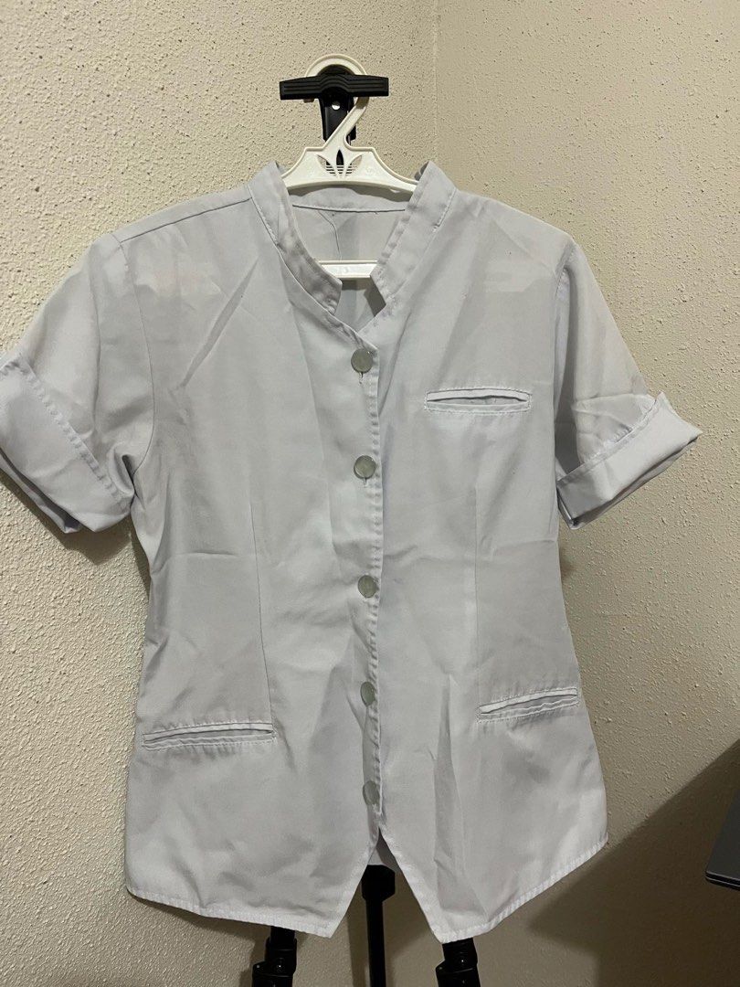 FEU - NRMF nursing uniform (Category: Sets or Coordinates) located in Manila. Submitted by nadiasoleil (Listing ID 1321780799, Image 2). Description: Nursing white uniform. 2 set - 1 set available .