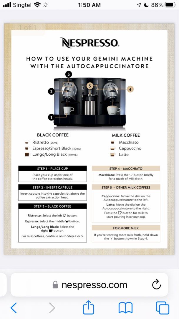 For RENT professional Nespresso Coffee machine for gathering or party