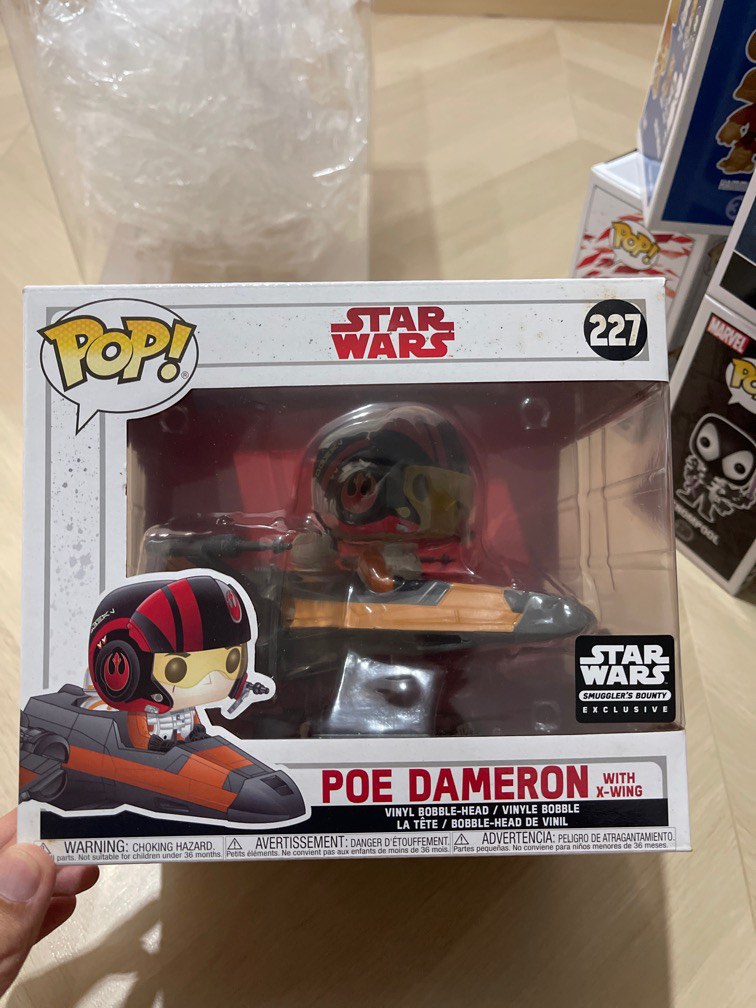 Funko Pop Poe Dameron with X Wing Bobblehead Hobbies Toys Toys Games on Carousell