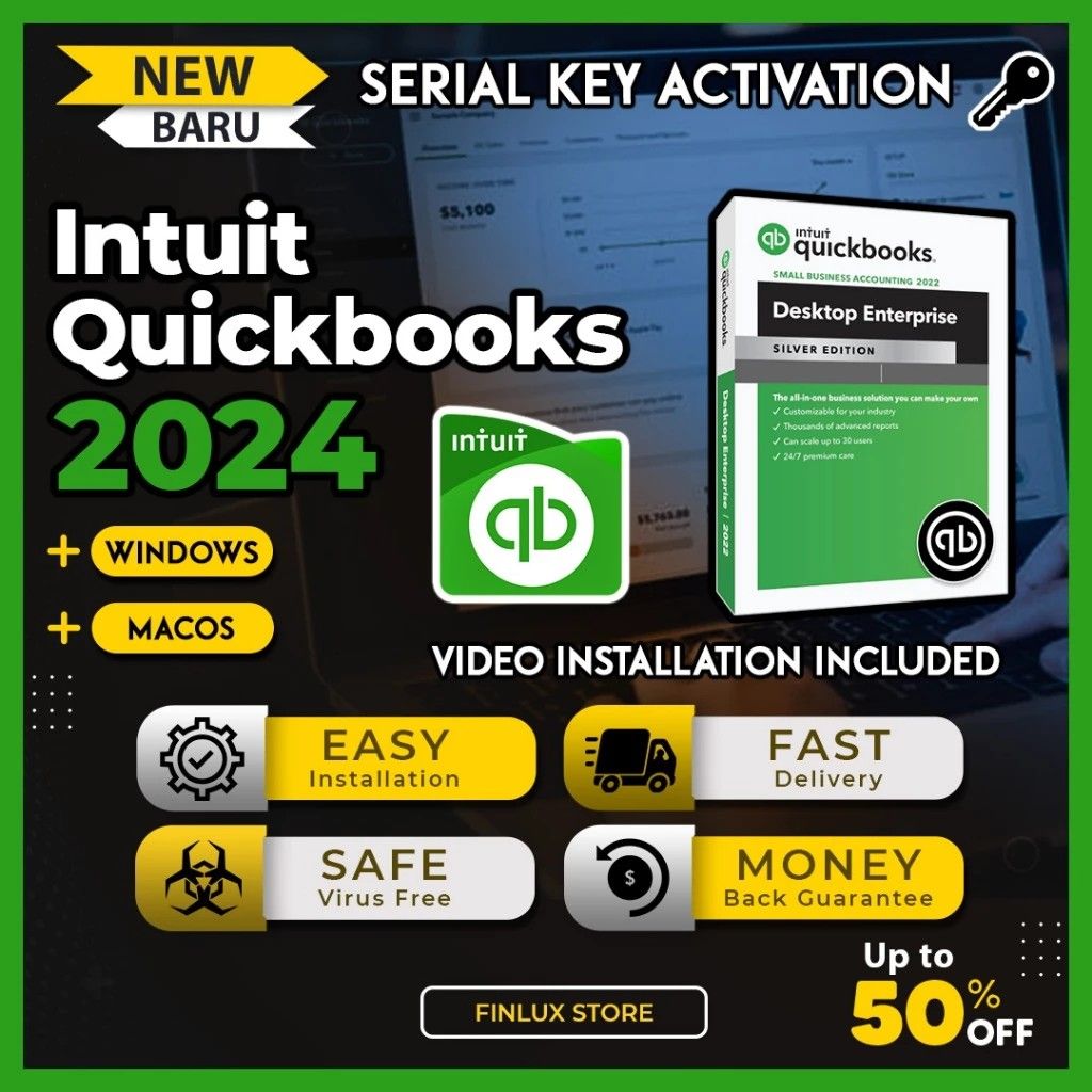 Genuine Key QuickBooks Enterprise 2024 | Accounting Software for Business |  Can update, Computers & Tech, Parts & Accessories, Software on Carousell