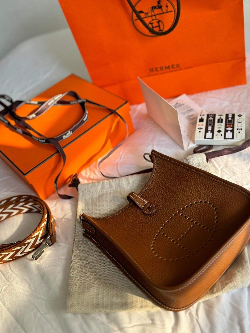 SALE!! Hermes Evelyn TPM (Category: Luxury Bags & Wallets) located in Las Pinas. Submitted by daisuki_japan_luxury_by_reiko (Listing ID 1321678712, Image 1). Description: On hand Manila Like New Condition Complete inclusion/with receipt Free shipping within Metro Manila Comes with free bag organizer Purchased from Greenbelt in 2023.