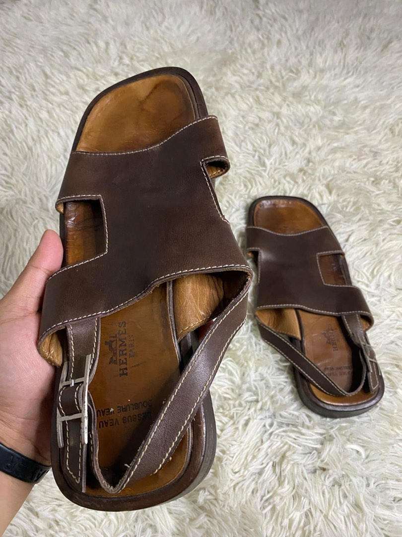 Hermes semelle cuir shop
