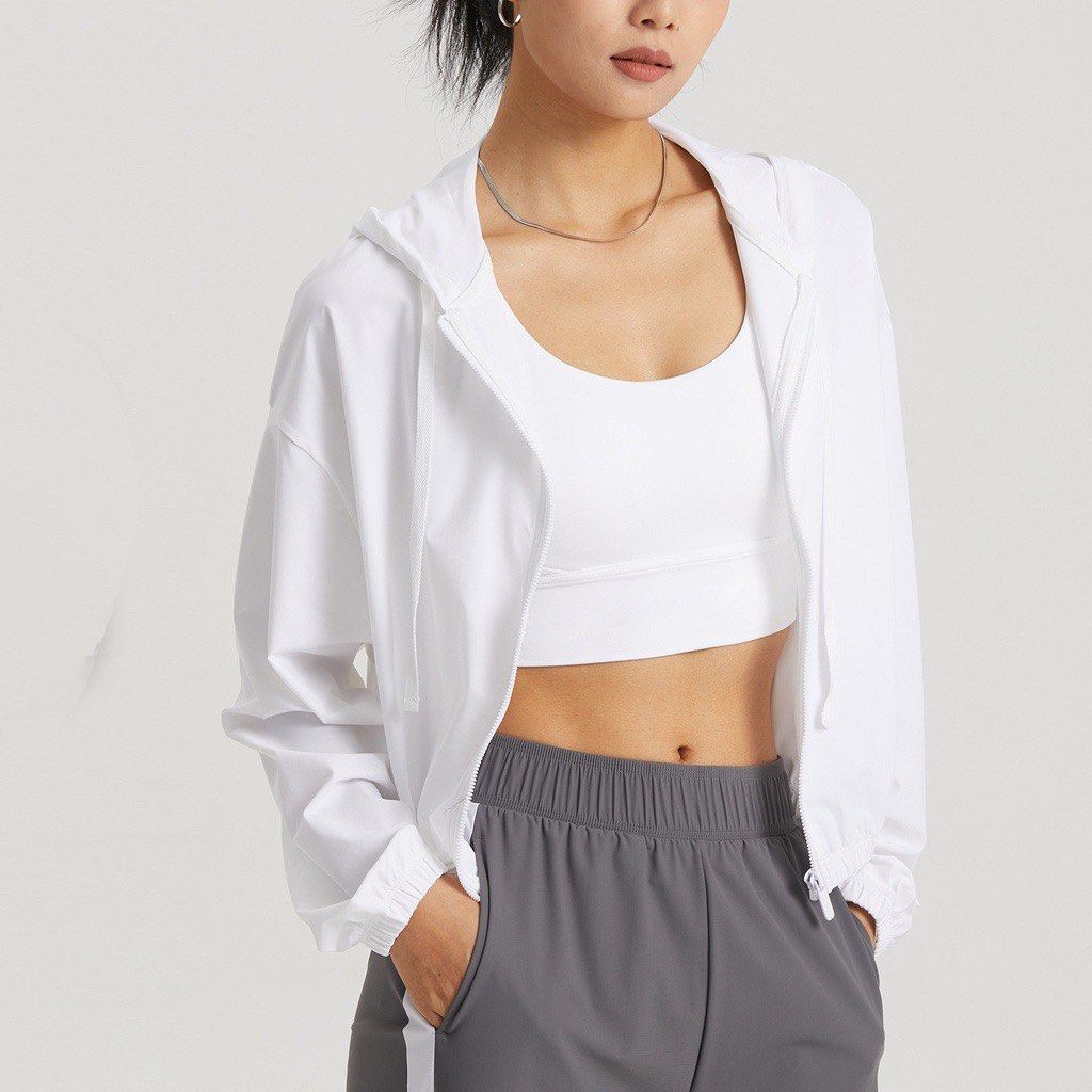 White yoga jacket cheap