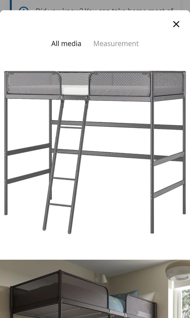 Tuffing loft bed frame cheap