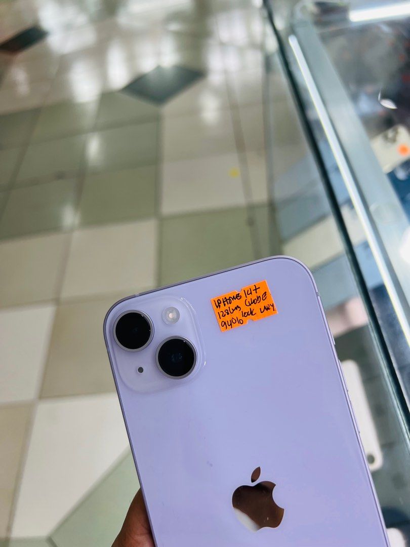 iPhone 14 Plus 128GB 94Bh Globelocked 99%smooth No issues (Category: iPhone 14 Series) located in San Juan City. Submitted by saabangadgetshop (Listing ID 1321666112, Image 3). Description: Onhand | Pre-owned iPhone 14 Plus 128GB GLOBELOCKED NTC APPROVED Battery Health 94% NO HIDDEN ISSUES NO HISTORY OF REPAIR 99%Smooth TEST TO SAWA RESET ALL YOU WANT NOT REFURBISHED AUTHENTIC PHONE ALL WORKING FREE 3uTools 🖥️ 🆓Freebies ✅Adaptor w/cable ✅Case ✅