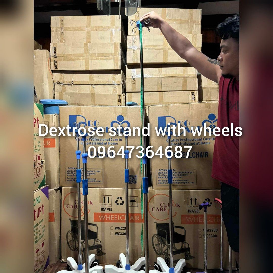 IV STAND (Category: Medical Supplies & Tools) located in Quezon City. Submitted by ashleylobi46036 (Listing ID 1321665624, Image 2). Description: 📌📌✨AVAILABLE ✨📌📌 👉 ONHAND ❗❗❗ 📍📍 DEXTROSE STAND WITH WHEELS ✅ ✅ BRANDNEW ✅ HEAVY DUTY ✅ GOOD QUALITY ✅ONHAND ➡️OPEN FOR PICK UP & DELIVERY ➡️WE DELIVER NATIONWIDE LUZON, VISAYAS, MINDANAO ➡️💯 LEGIT ONLINE SELLER ➡️ALL MEDICAL SUPPLY ARE AVAILABLE ✅ WE ACCEPT ‼️ ➡️(COD)CASH ON DELIVERY ➡️ GCASH P