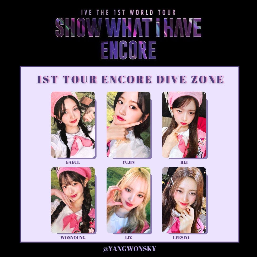 IVE SHOW WHAT I HAVE ENCORE DIVE ZONE DAY 1 DAY 2 OSAKA PHOTOCARD