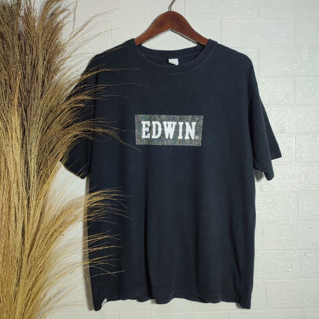 Kaos Oblong Kasual Lengan Pendek EDWIN Size L (ks28) - Main Image
