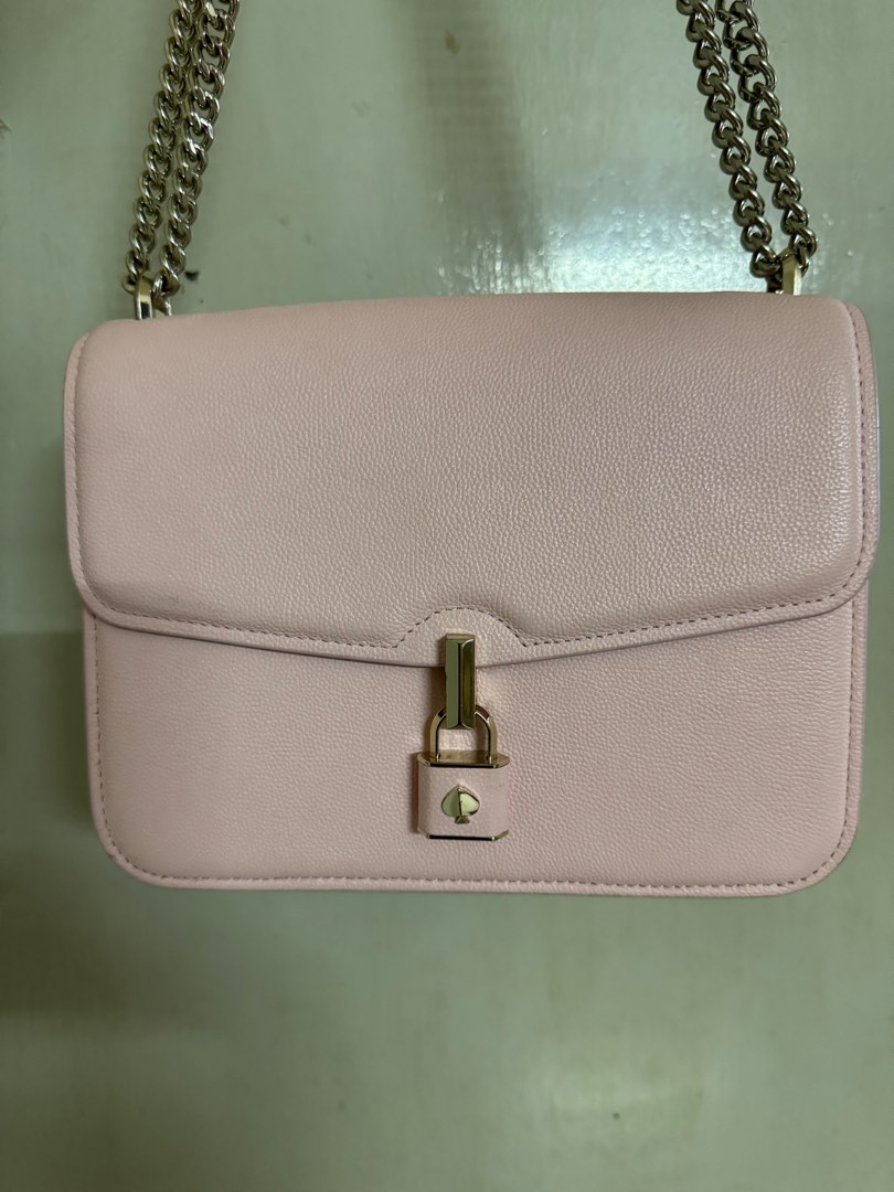 Spade Locket Kate Spade Locket Large Flap Shoulder Bag (Pink), Luxury, Bags ...