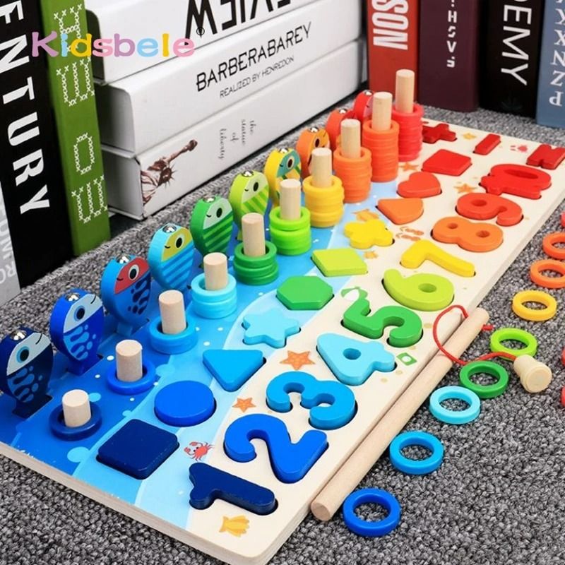 Montessori educational wooden toys clearance