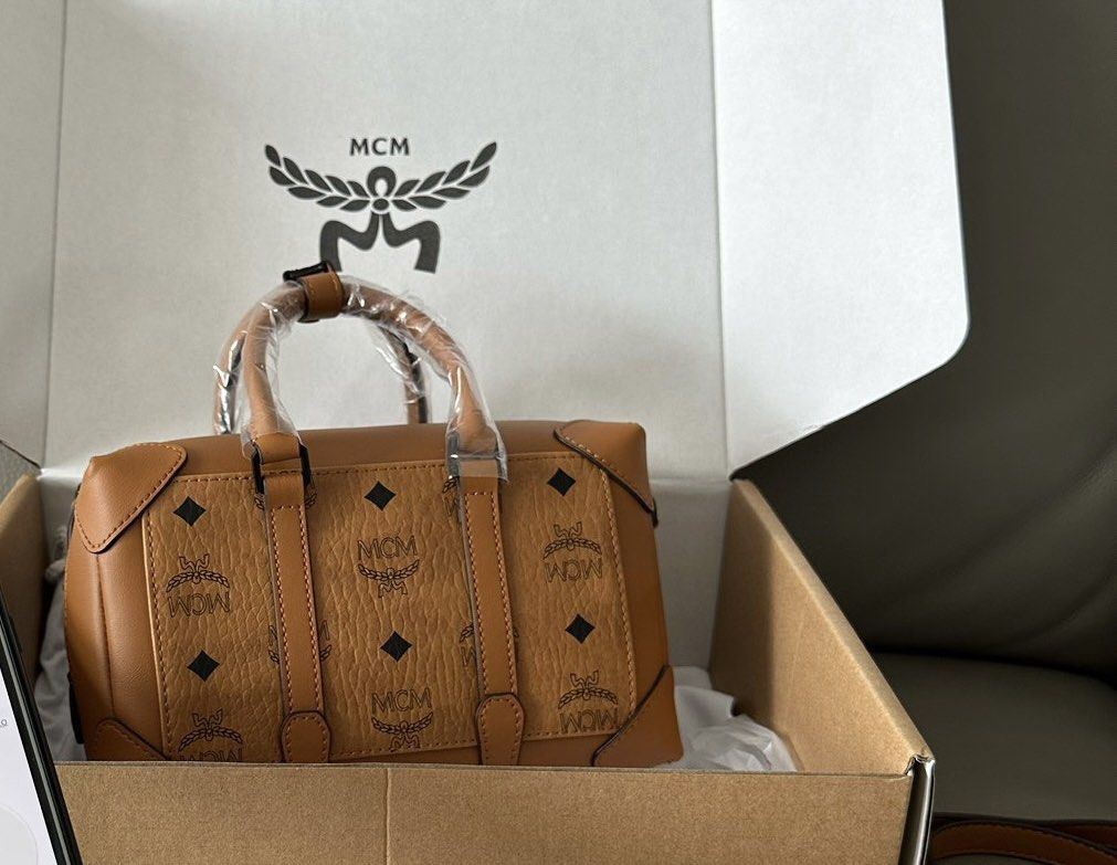 MCM ヴィセトス柄 ミニボストン ショルダーバッグ MCM ミニボストン