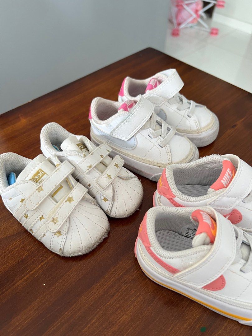 Nike and adidas baby shoe bundle, Babies Kids, Babies Kids