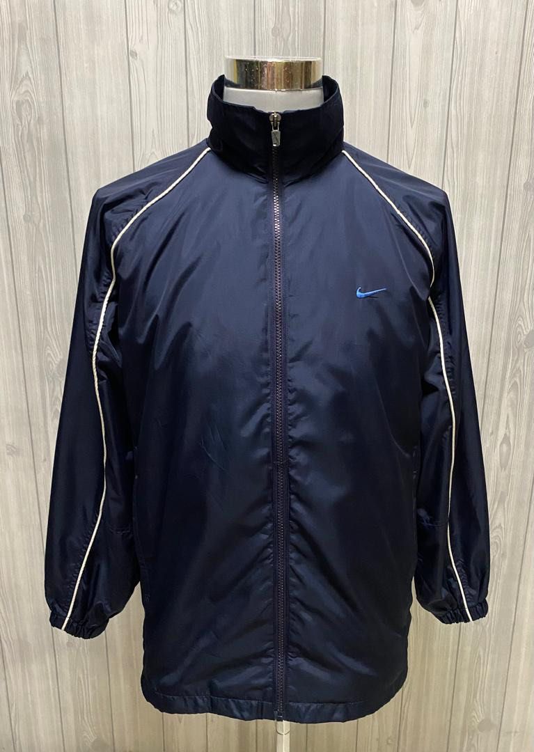 Dark blue nike windbreaker discount