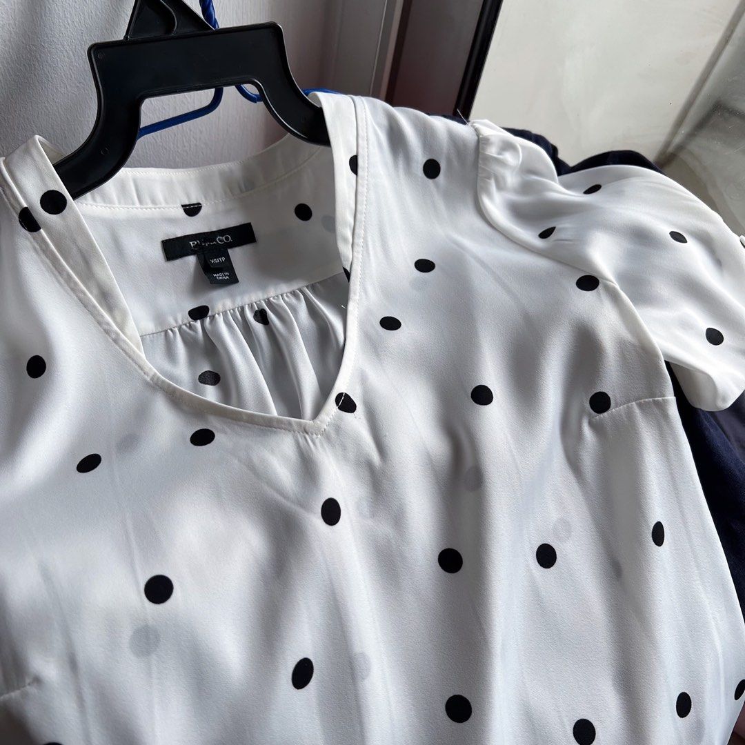 Nordstrom polka dot blouse top. Very light and silky