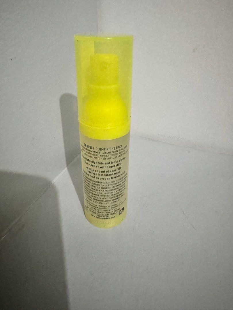 NYX Plump Right Back Face Primer + Serum (Category: Makeup) located in Cavite. Submitted by mimilovesimple (Listing ID 1321762741, Image 2). Description: .