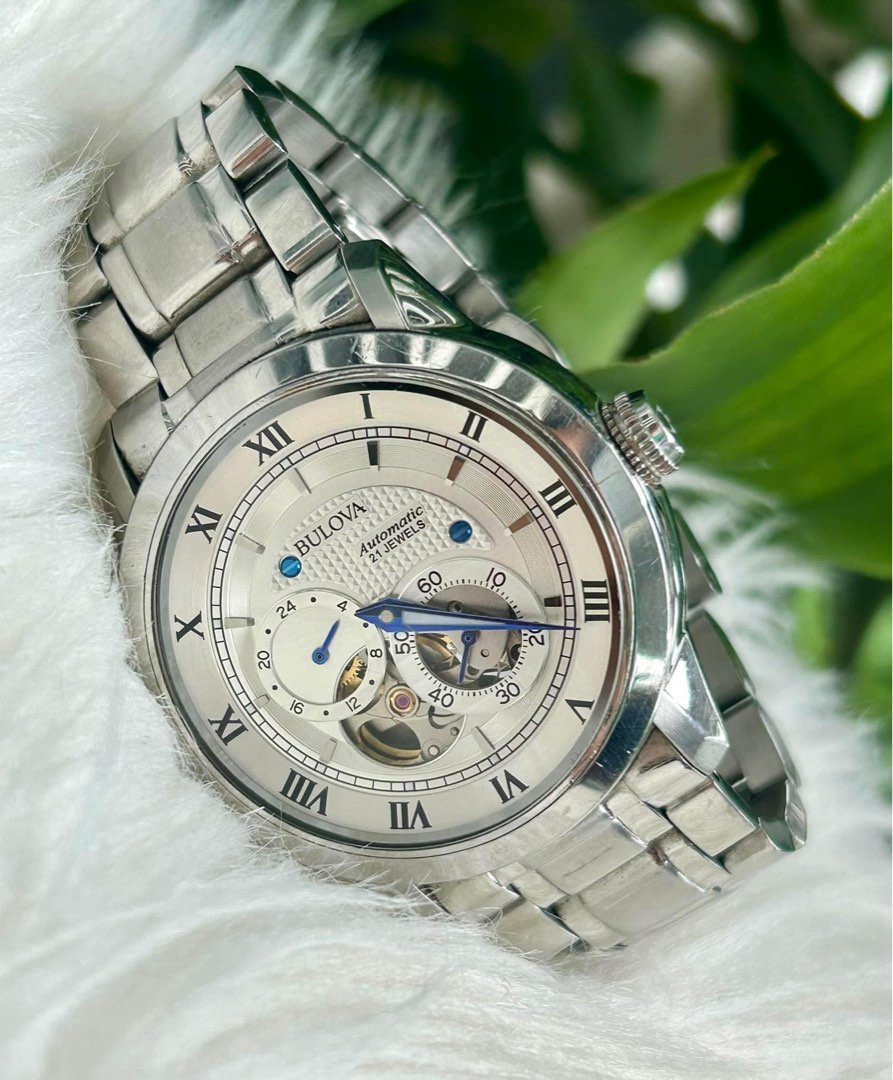 ORIGINAL PREOWNED BULOVA mens 96A118 BVA Series Dual Aperture Dial Automatic movement Approx 18 cm wrist size 41 mm case diameter With provided box Luxury Watches on Carousell