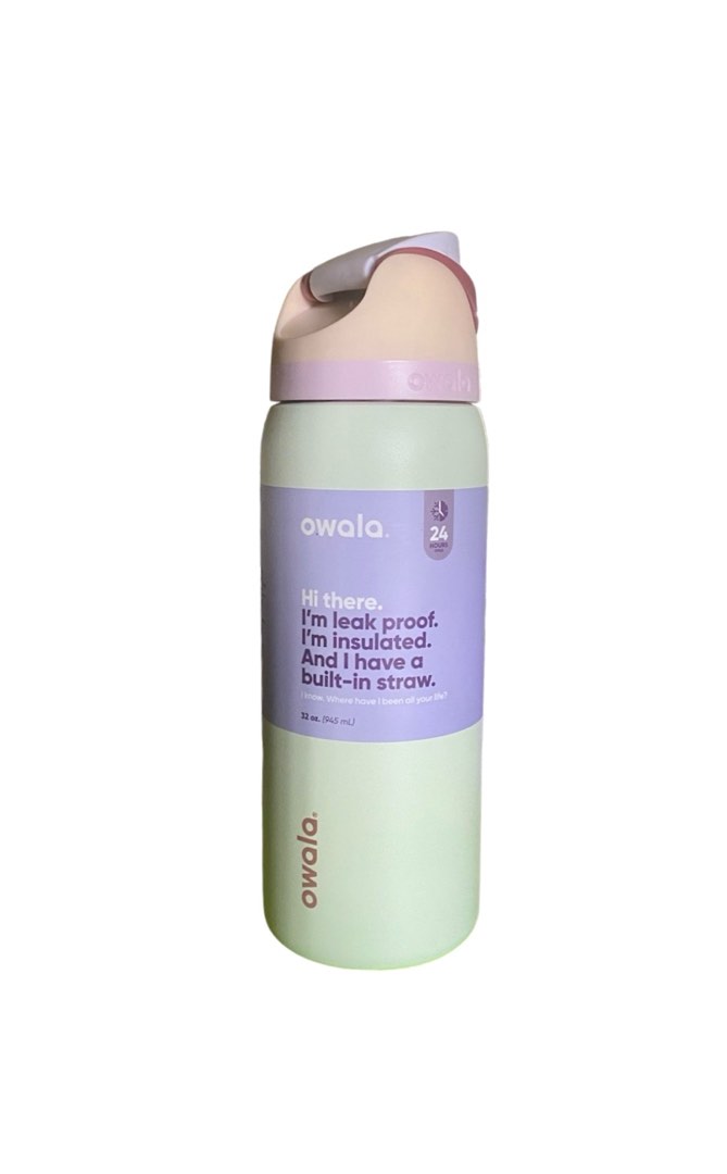 OWALA COASTAL MIST 32 oz FreeSip Water Bottle, Furniture & Home Living ...