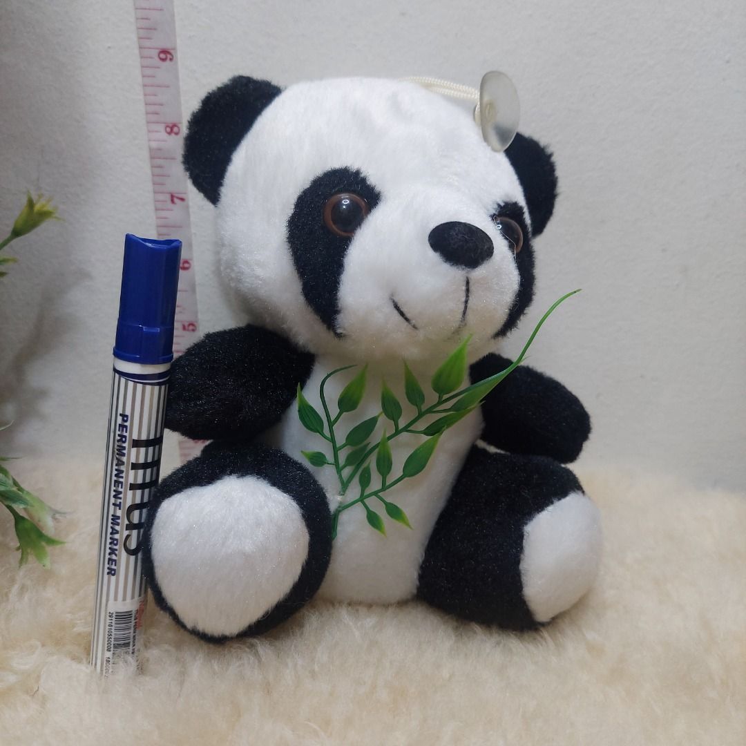 PANDA CUTE [18 CM] STUFFED TOY / STUFF TOY (Category: Plushies & Soft Toys) located in Pasig City. Submitted by muffinstoysshop (Listing ID 1321772288, Image 3). Description: Bring home the adorable PANDA CUTE [18 CM] STUFFED TOY and add a touch of cuteness to your collection. Charming Design: This stuffed toy features a cute panda holding plastic leaves, perfect for imaginative play. Compact Size: With a height of 18 cm, this stuffed toy is idea