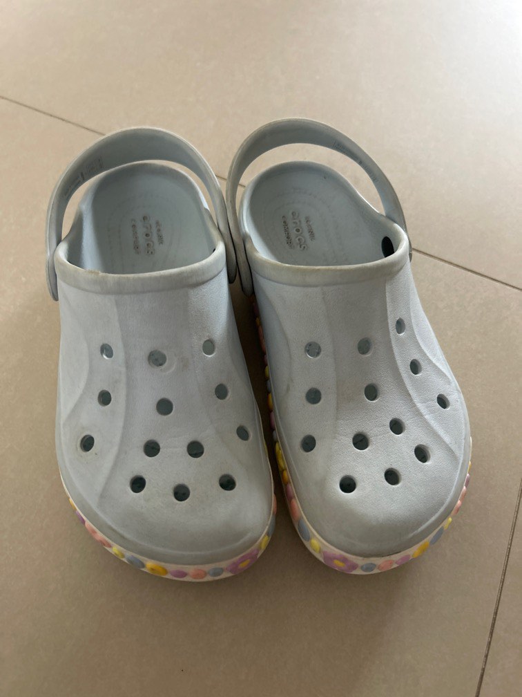 Pastel blue crocs hotsell