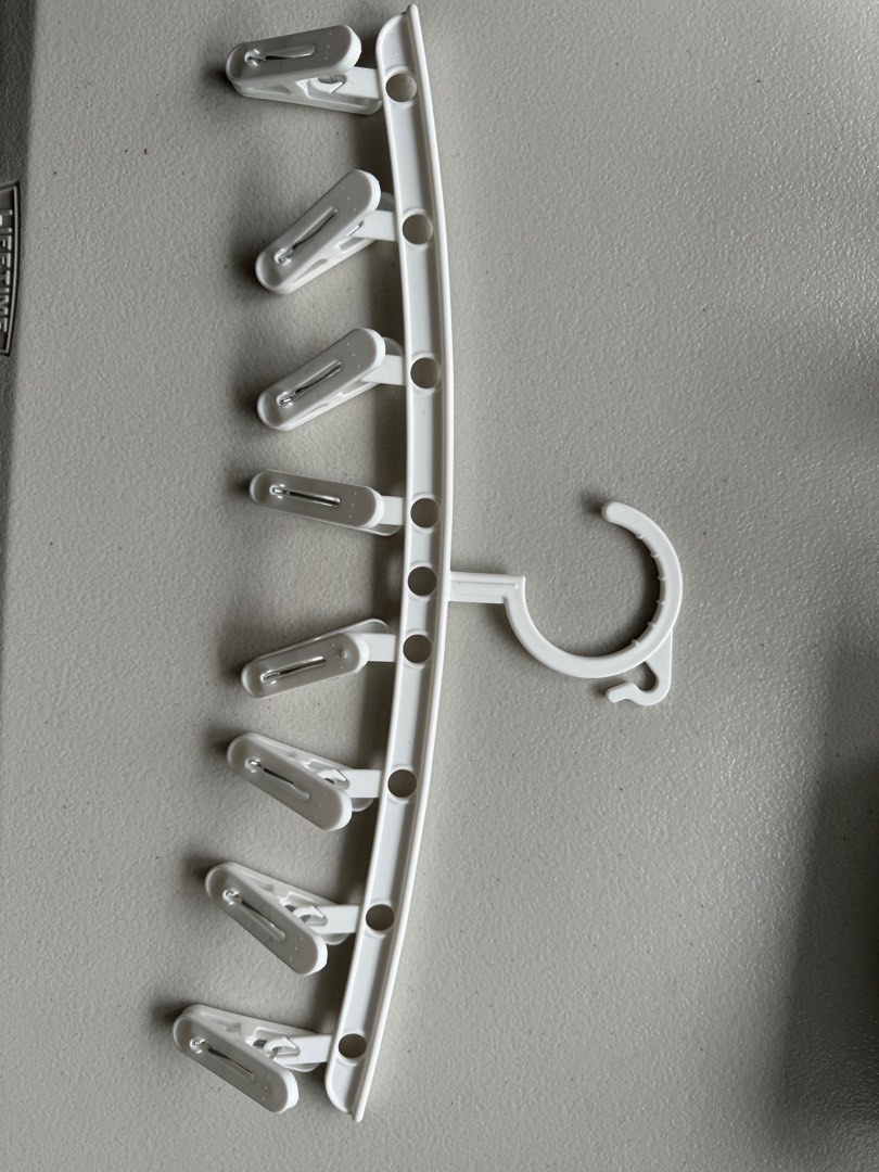 Plastic hanger with clips 10 pcs, Furniture & Home Living, Home ...