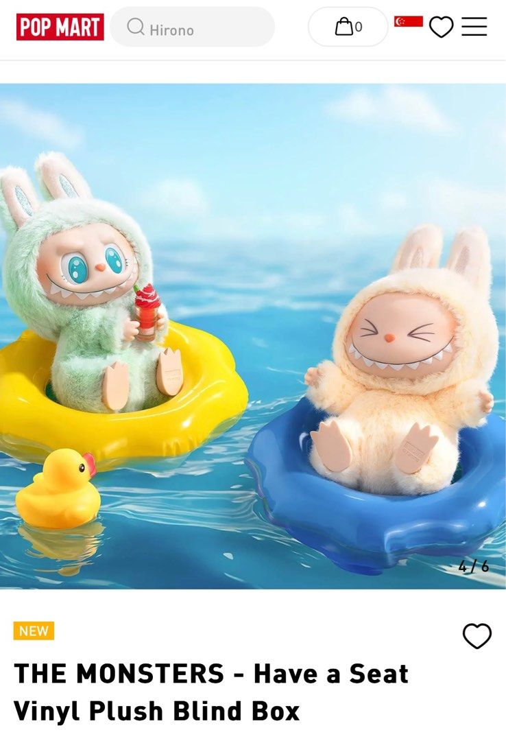 Popmart Labubu V2 Have A Seat Series BNIB, Hobbies & Toys