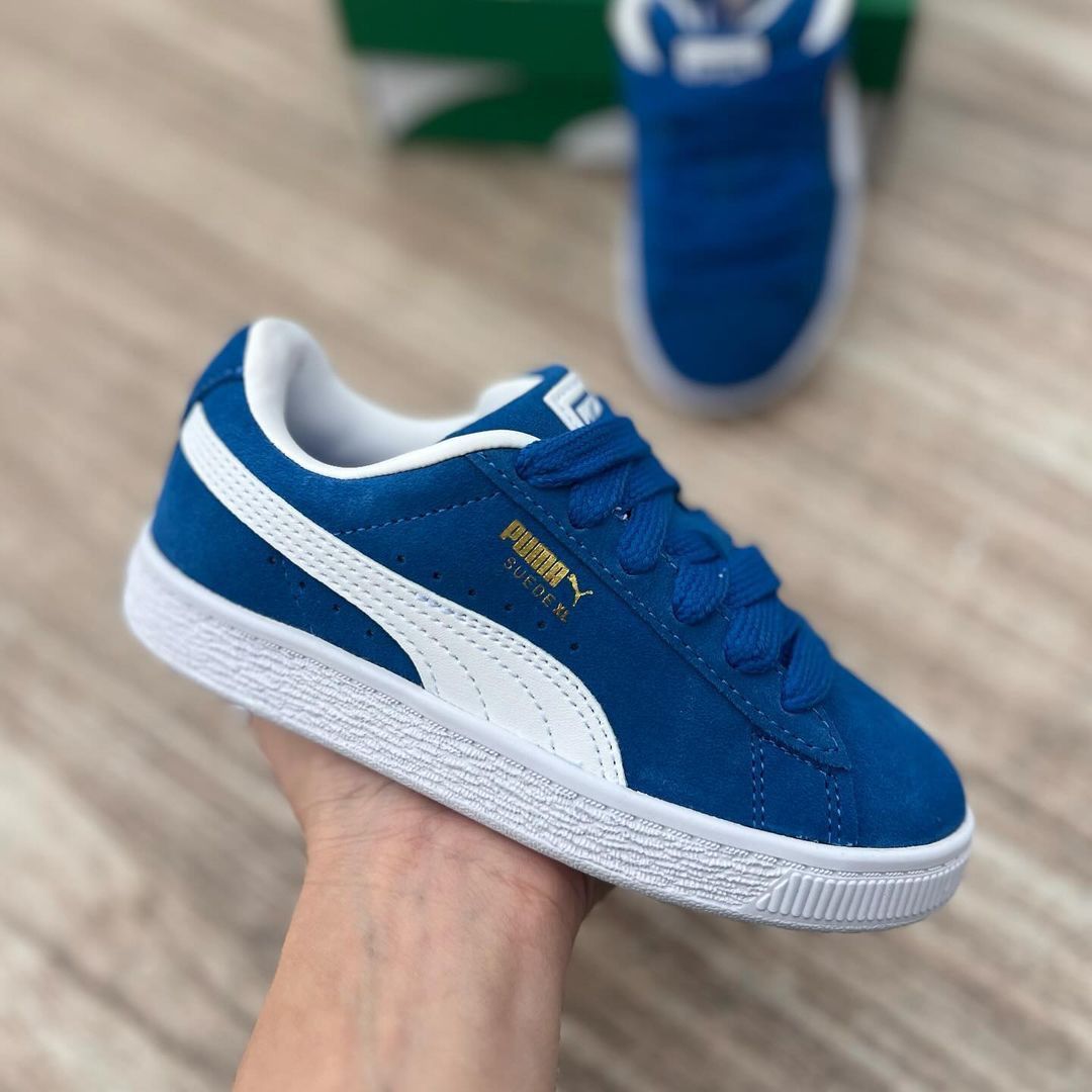 Puma suede XL Royal Blue Women Women s Fashion Footwear Sneakers on Carousell