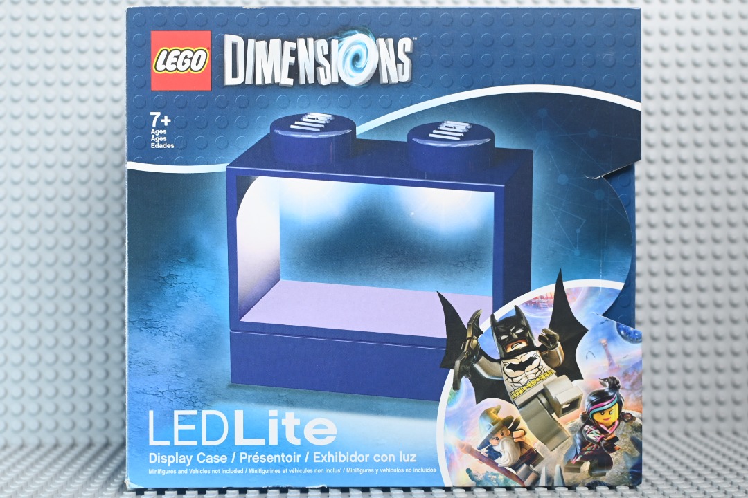Rare LEGO Dimensions LED Lite Blue Display Case for Minifigures