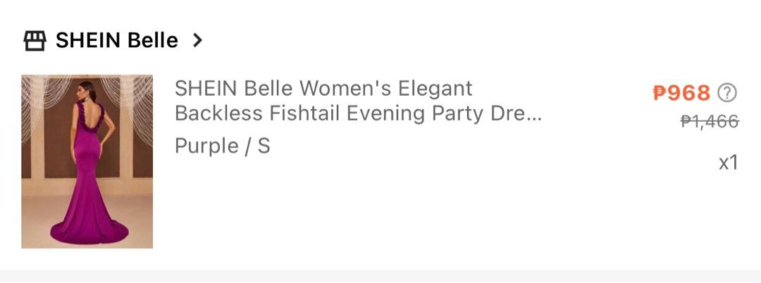 Shein Gown (Category: Evening dresses & gowns) located in Santa Rosa. Submitted by ivanandvannahstuff (Listing ID 1321734413, Image 3). Description: Used once only in an Event. Small on tag fits up to Medium.