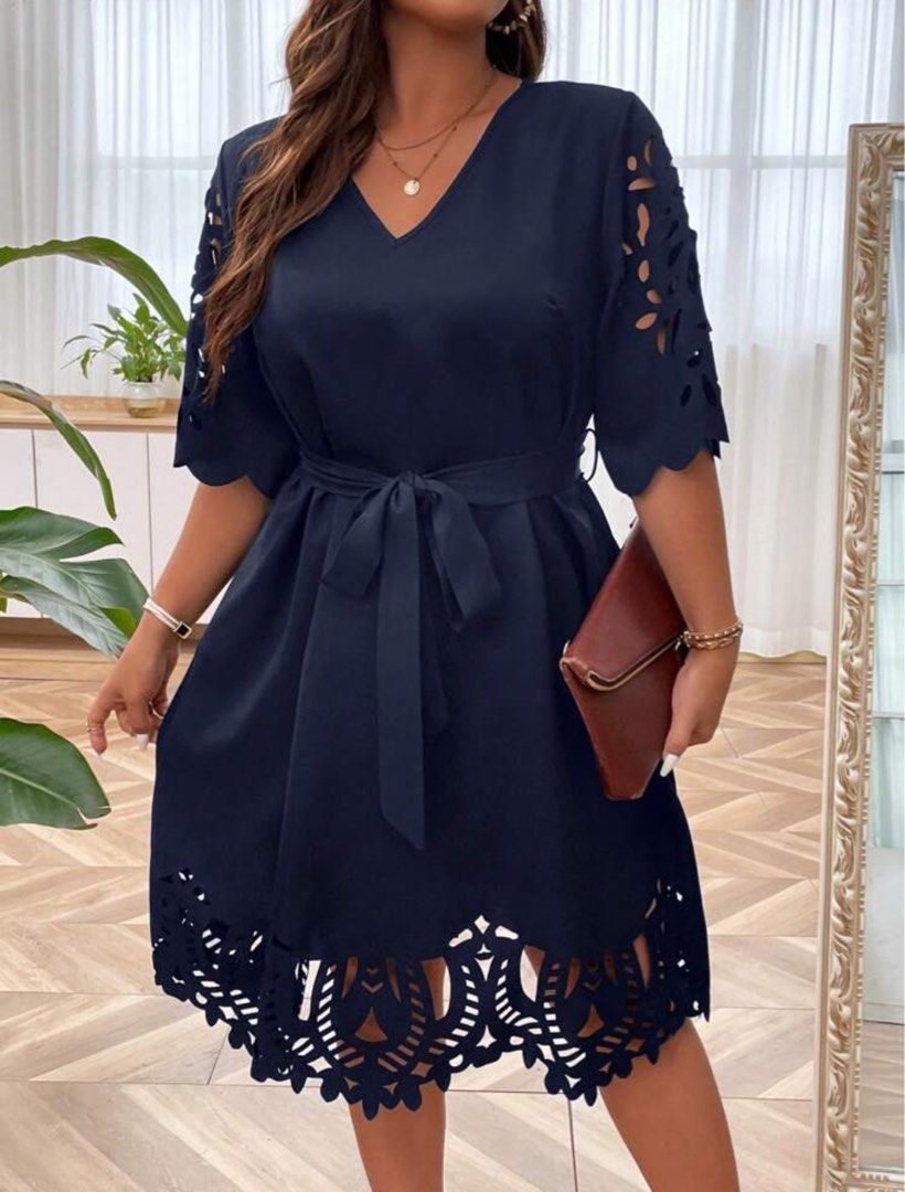 Laser cut out dress best sale