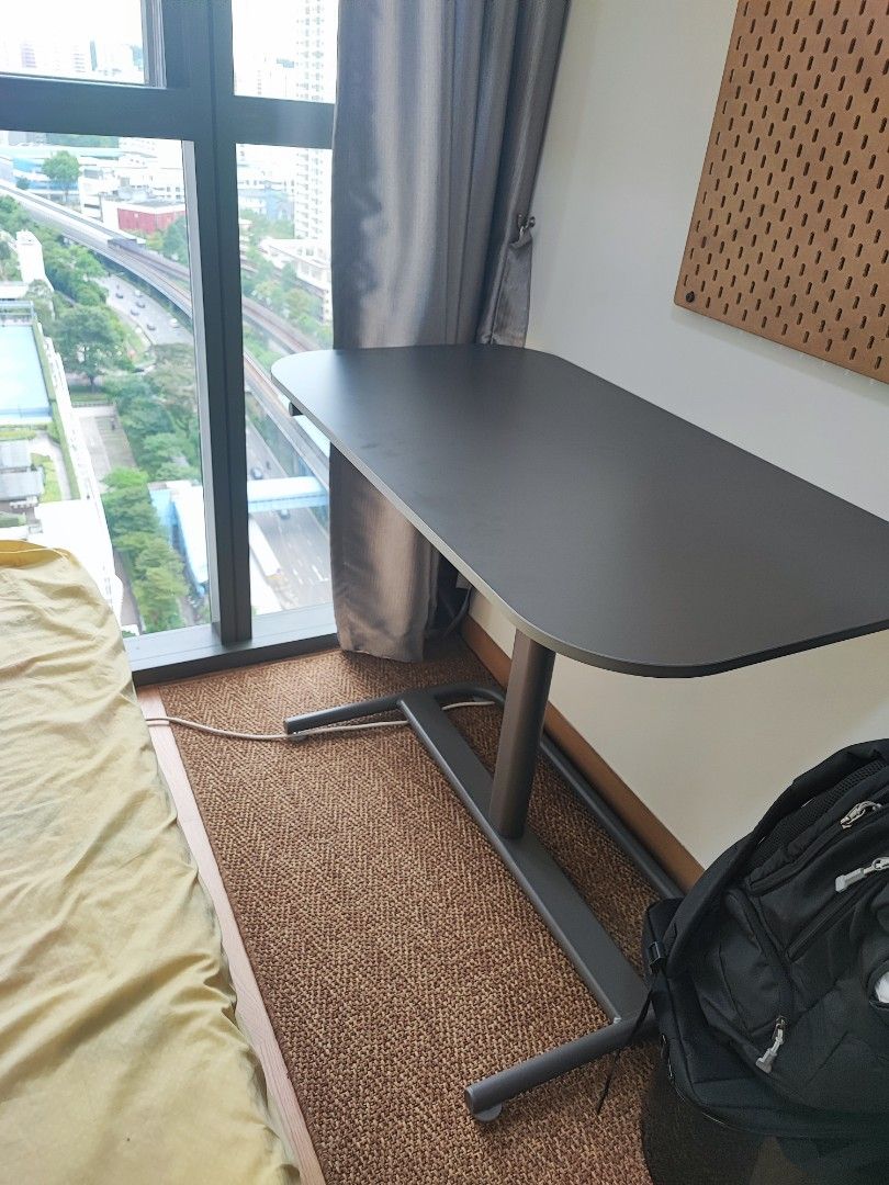 Study Table Adjustable height (Category: Tables & Sets) located in Singapore. Submitted by bluebell2014 (Listing ID 1321742429, Image 3). Description: Brand new. Just bought and assembled but find it doesn't fit my space. https://www.ikea.com/addon-app/storageone/besta/web/latest/sg/en/?storeId=022&vpcSource=qr#/summary/vpc/RDDQR6 Arrange ur own transport..