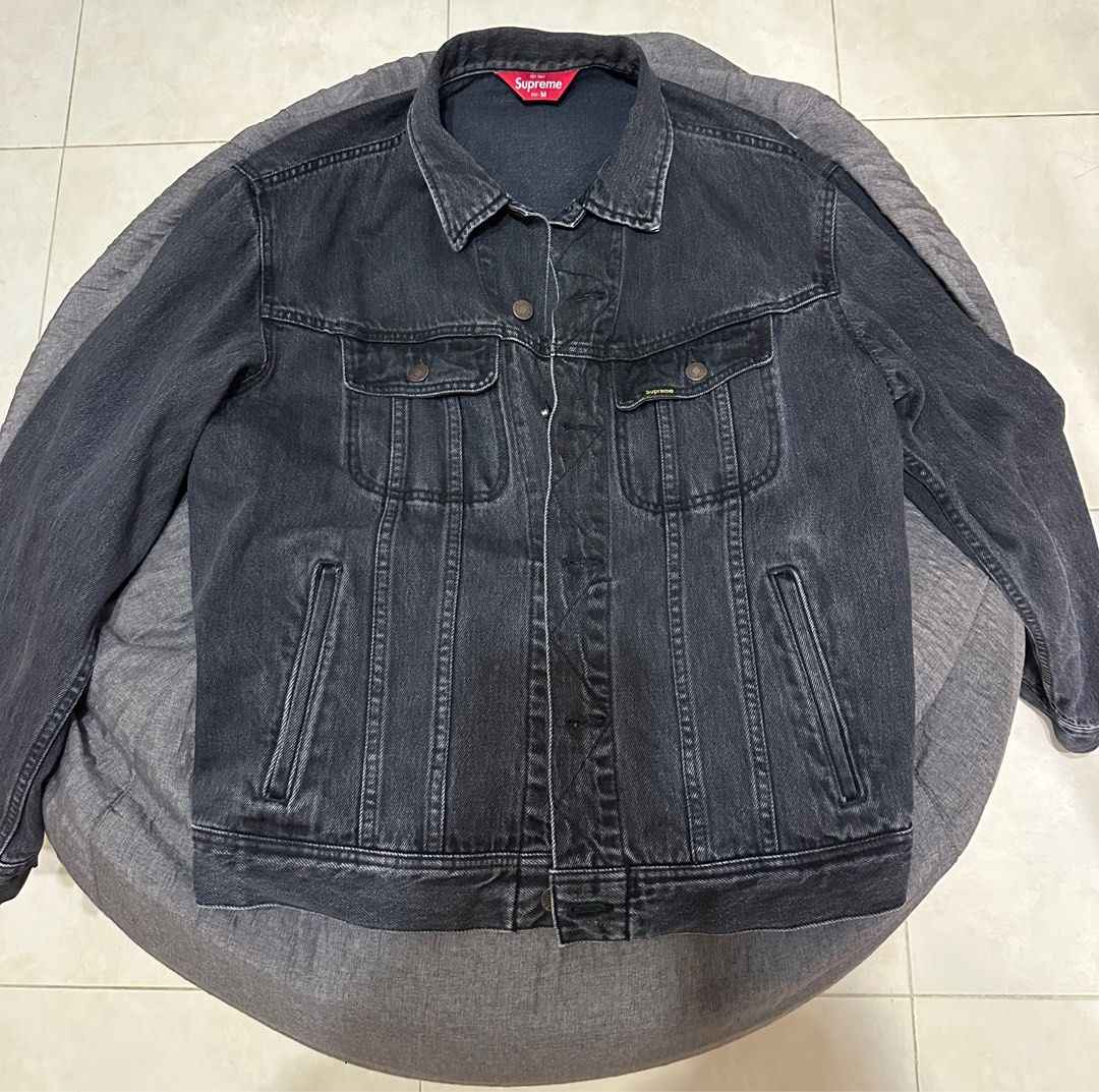 supreme new york painted trucker jacket size M Carousell