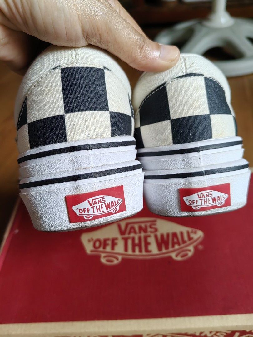 VANS SUPER COMFYCUSH BIG CHECKERED Women s Fashion Footwear Sneakers on Carousell